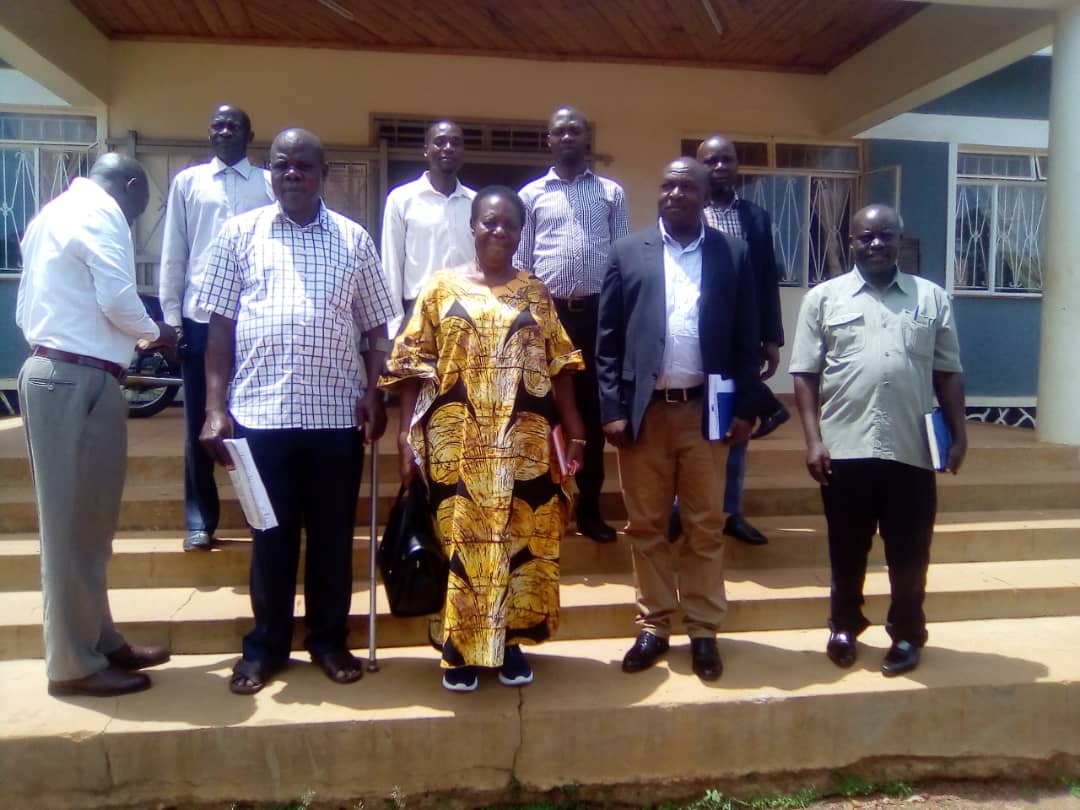 SPA Mutyabule poses for a photo with Bugiri district leaders