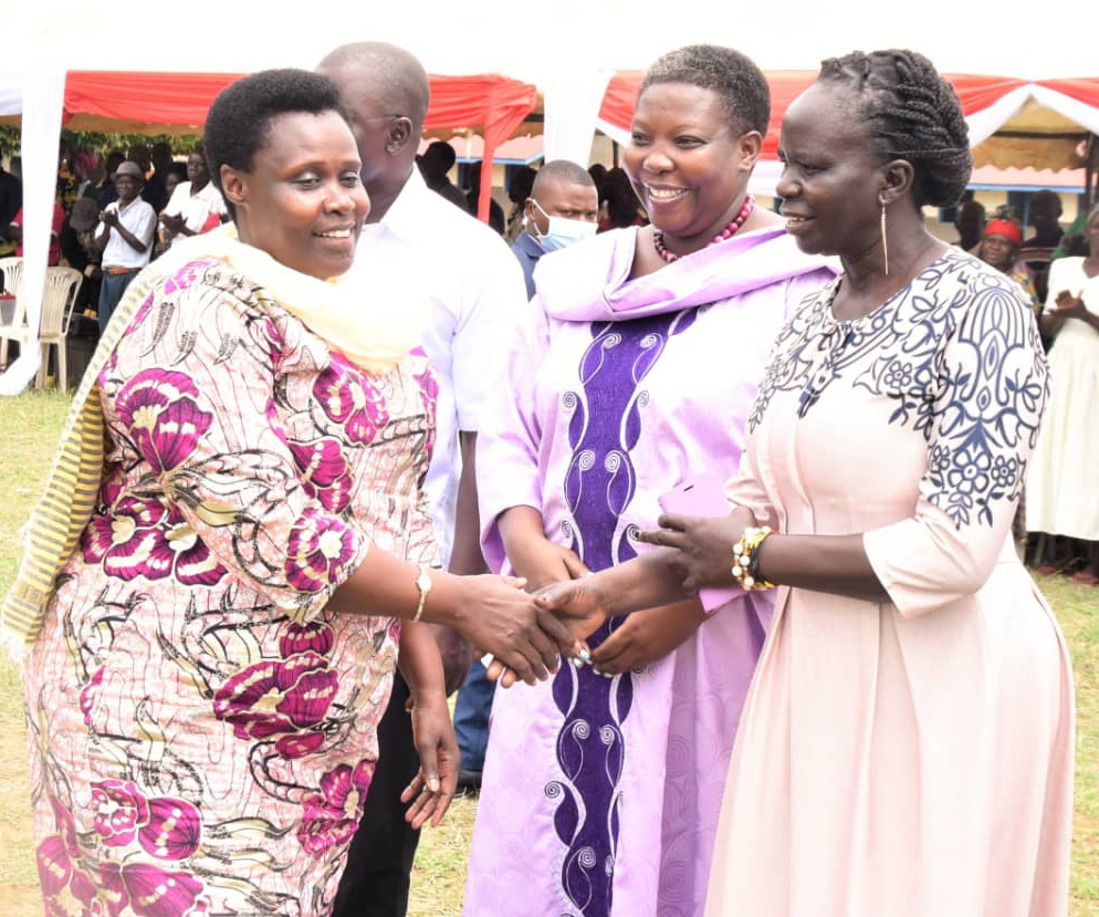 VP Alupo greets Amuria district leaders including woman MP Susan Amero
